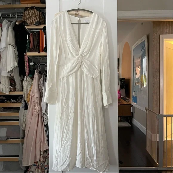 Equipment Faun Dress in Natural White - Picture 9 of 9